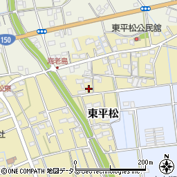 静岡県磐田市東平松80周辺の地図