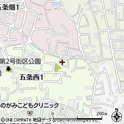 奈良県奈良市五条西1丁目11-6周辺の地図