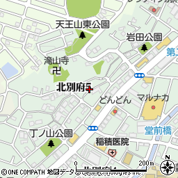 兵庫県神戸市西区北別府5丁目22周辺の地図
