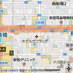 冷麺館 心斎橋店周辺の地図
