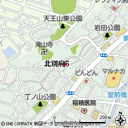 兵庫県神戸市西区北別府5丁目22-4周辺の地図