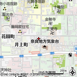 奈良県奈良市築地之内町周辺の地図
