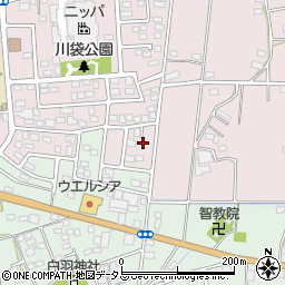 静岡県磐田市川袋2002-8周辺の地図