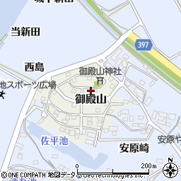 愛知県田原市御殿山46周辺の地図