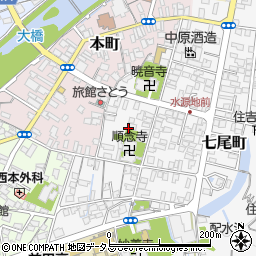 島根県益田市七尾町6周辺の地図