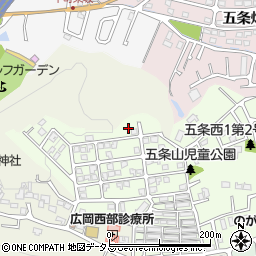 奈良県奈良市五条西2丁目1周辺の地図