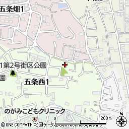 奈良県奈良市五条西1丁目11-2周辺の地図