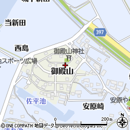 愛知県田原市御殿山47周辺の地図