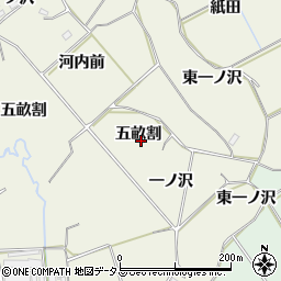愛知県豊橋市杉山町五畝割周辺の地図