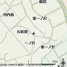 愛知県豊橋市杉山町東一ノ沢周辺の地図