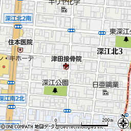 津田接骨院周辺の地図