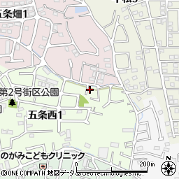 奈良県奈良市五条西1丁目11-7周辺の地図