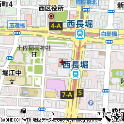 大阪市立西区民センター周辺の地図