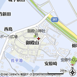 愛知県田原市御殿山50周辺の地図