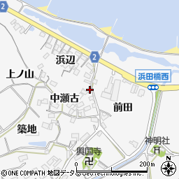 愛知県田原市仁崎町浜辺1-2周辺の地図