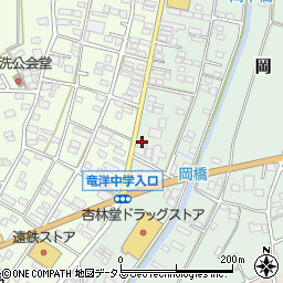 静岡県磐田市岡899-3周辺の地図