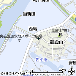 愛知県田原市御殿山73周辺の地図