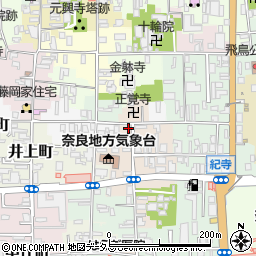 奈良県奈良市西紀寺町19周辺の地図