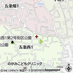奈良県奈良市五条西1丁目12-3周辺の地図