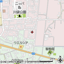 静岡県磐田市川袋2002-6周辺の地図