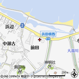 愛知県田原市仁崎町前田4-3周辺の地図