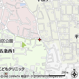 奈良県奈良市五条西1丁目1-6周辺の地図