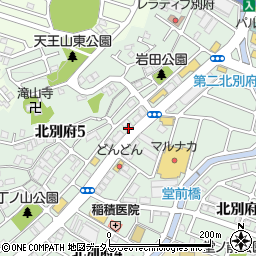 兵庫県神戸市西区北別府5丁目24周辺の地図