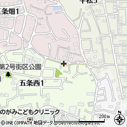 奈良県奈良市五条西1丁目11-8周辺の地図