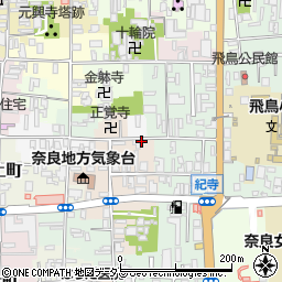 奈良県奈良市西紀寺町22周辺の地図