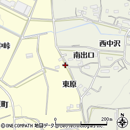 愛知県豊橋市小松原町東原周辺の地図