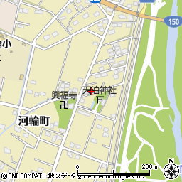 静岡県浜松市中央区河輪町351周辺の地図