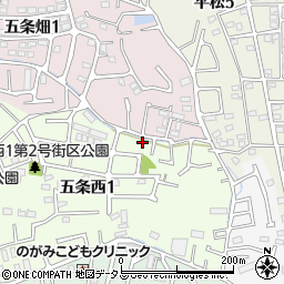 奈良県奈良市五条西1丁目12-14周辺の地図