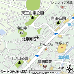 兵庫県神戸市西区北別府5丁目22-2周辺の地図
