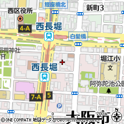 大阪府大阪市西区北堀江3丁目10周辺の地図