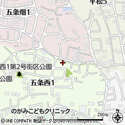 奈良県奈良市五条西1丁目12-12周辺の地図