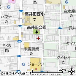 大阪府東大阪市高井田本通4丁目6周辺の地図