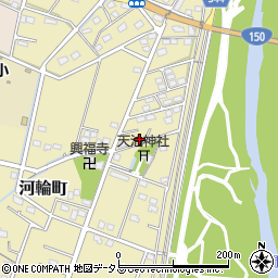 静岡県浜松市中央区河輪町352周辺の地図
