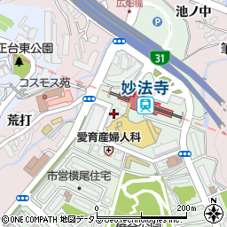 みなと銀行横尾支店 ＡＴＭ周辺の地図