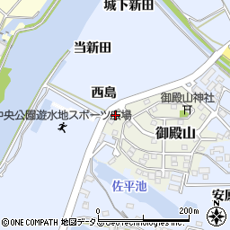 愛知県田原市御殿山68周辺の地図