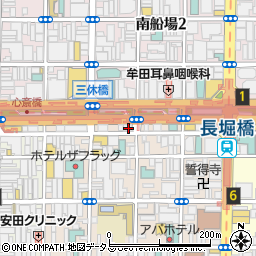 大阪府大阪市中央区東心斎橋1丁目11-17周辺の地図