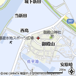 愛知県田原市御殿山40周辺の地図