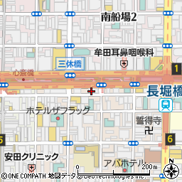 大阪府大阪市中央区東心斎橋1丁目11-4周辺の地図