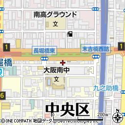 大阪府大阪市中央区島之内1丁目8-17周辺の地図