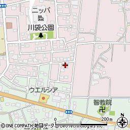 静岡県磐田市川袋2002-5周辺の地図