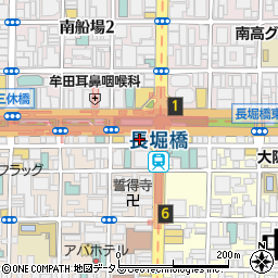大阪府大阪市中央区東心斎橋1丁目1-16周辺の地図