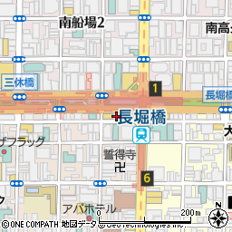 大阪府大阪市中央区東心斎橋1丁目1-12周辺の地図