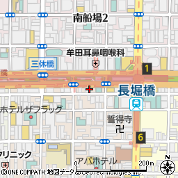 大阪府大阪市中央区東心斎橋1丁目10周辺の地図