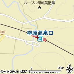 榊原温泉口駅周辺の地図