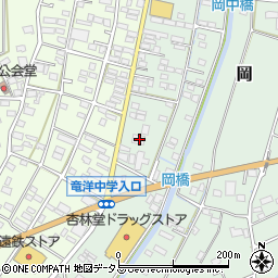 静岡県磐田市岡766-2周辺の地図