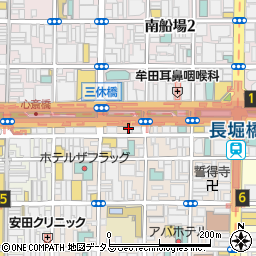 大阪府大阪市中央区東心斎橋1丁目11-15周辺の地図